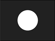 Disque blanc fond obscur